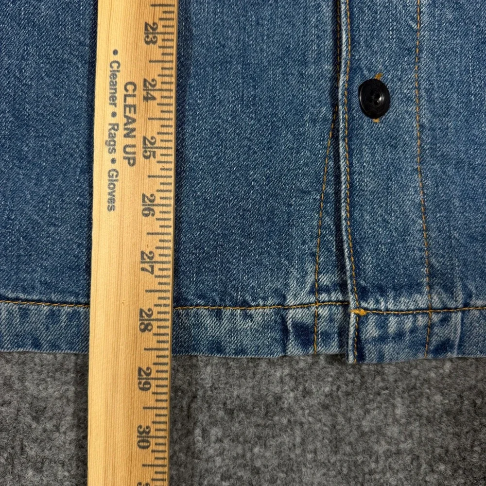 Coach Denim Overshirt Quilted Lining Mens S Medium Indigo Cotton Jacket NWT $550